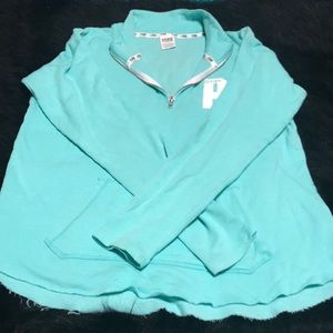 Pink Sweatshirt Quarter zip